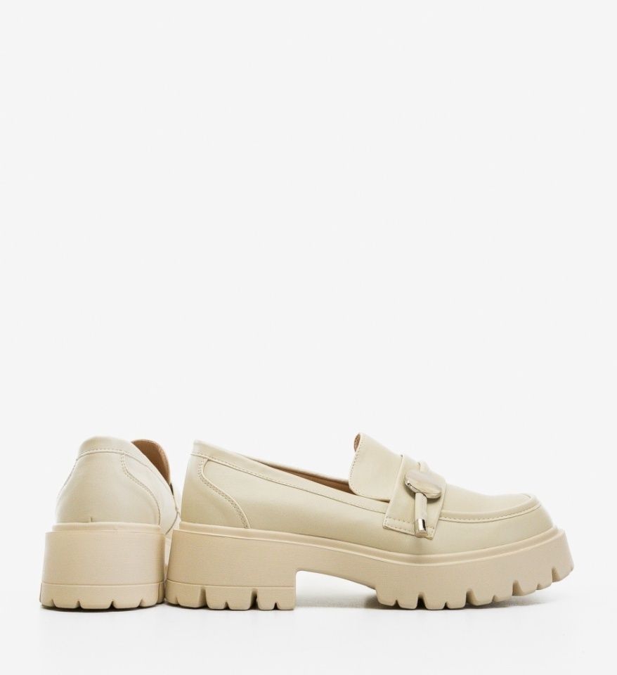 Pantofi Casual Nuritona Bej - Img 3
