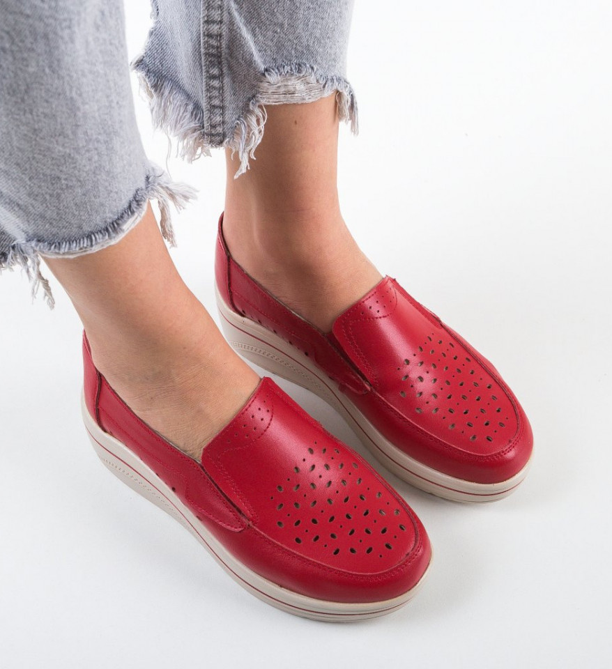 Pantofi Casual Olifram Rosii - Img 12