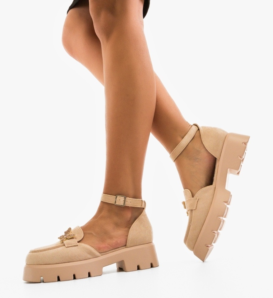 Pantofi Casual Polly Bej - Img 2