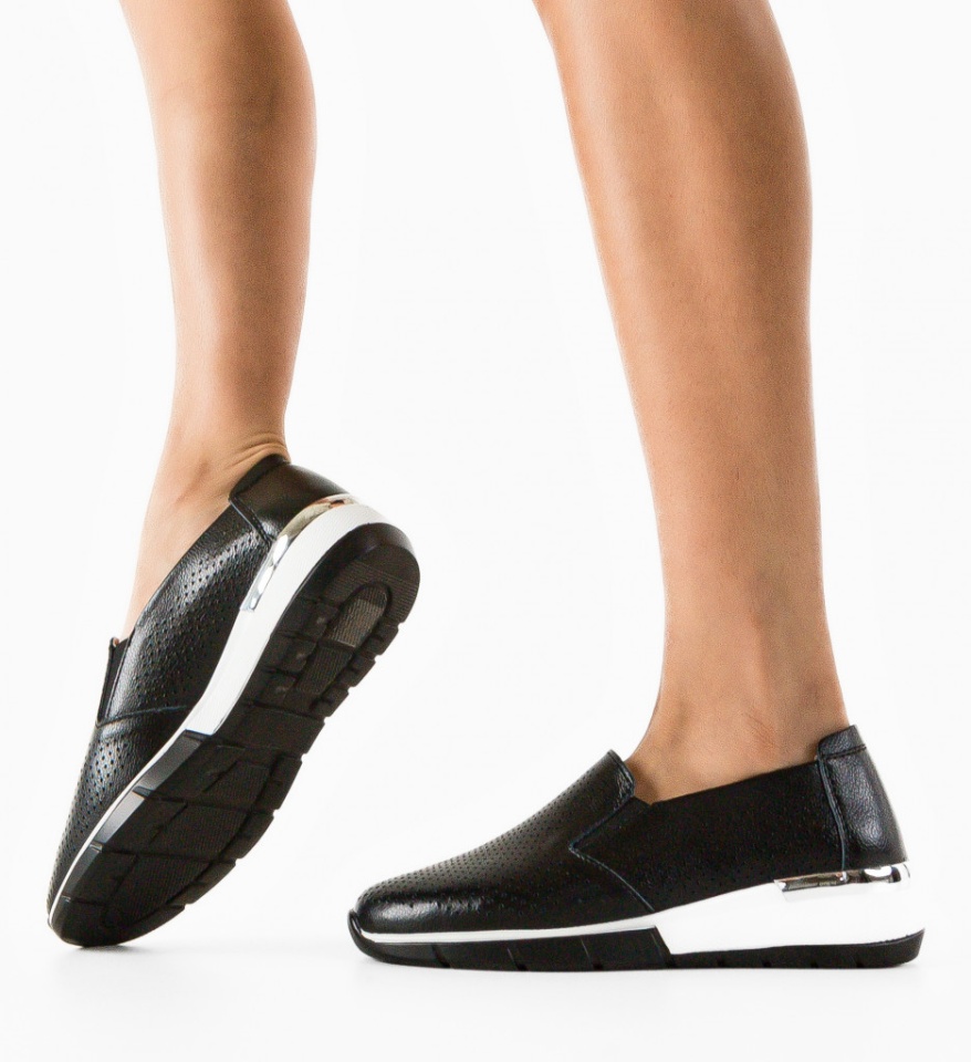 Pantofi Casual Pufine Negri - Img 5