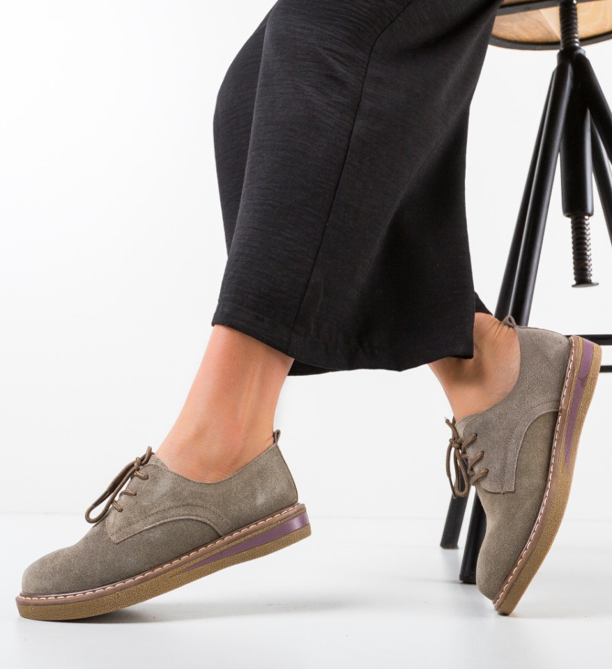 Pantofi Casual Romena Khaki - Img 8