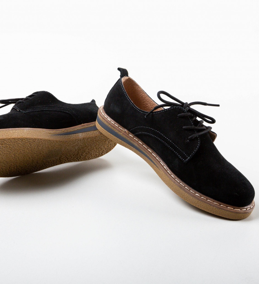 Pantofi Casual Romena Negri - Img 10