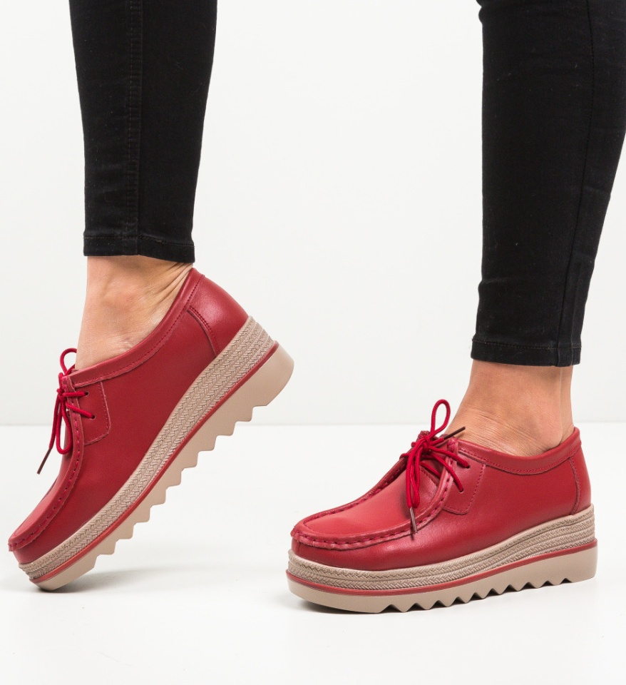 Pantofi Casual Sag Rosii - Img 11
