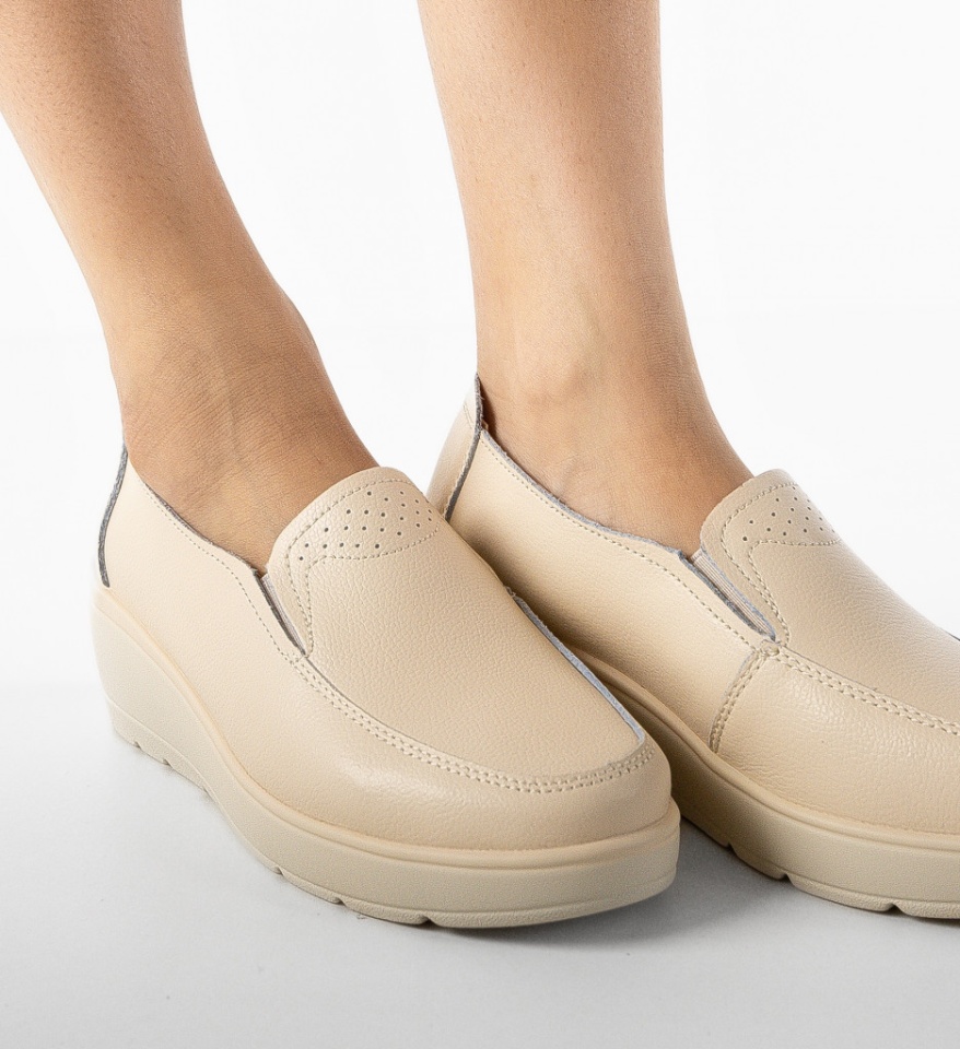 Pantofi Casual Sanam Bej - Img 5