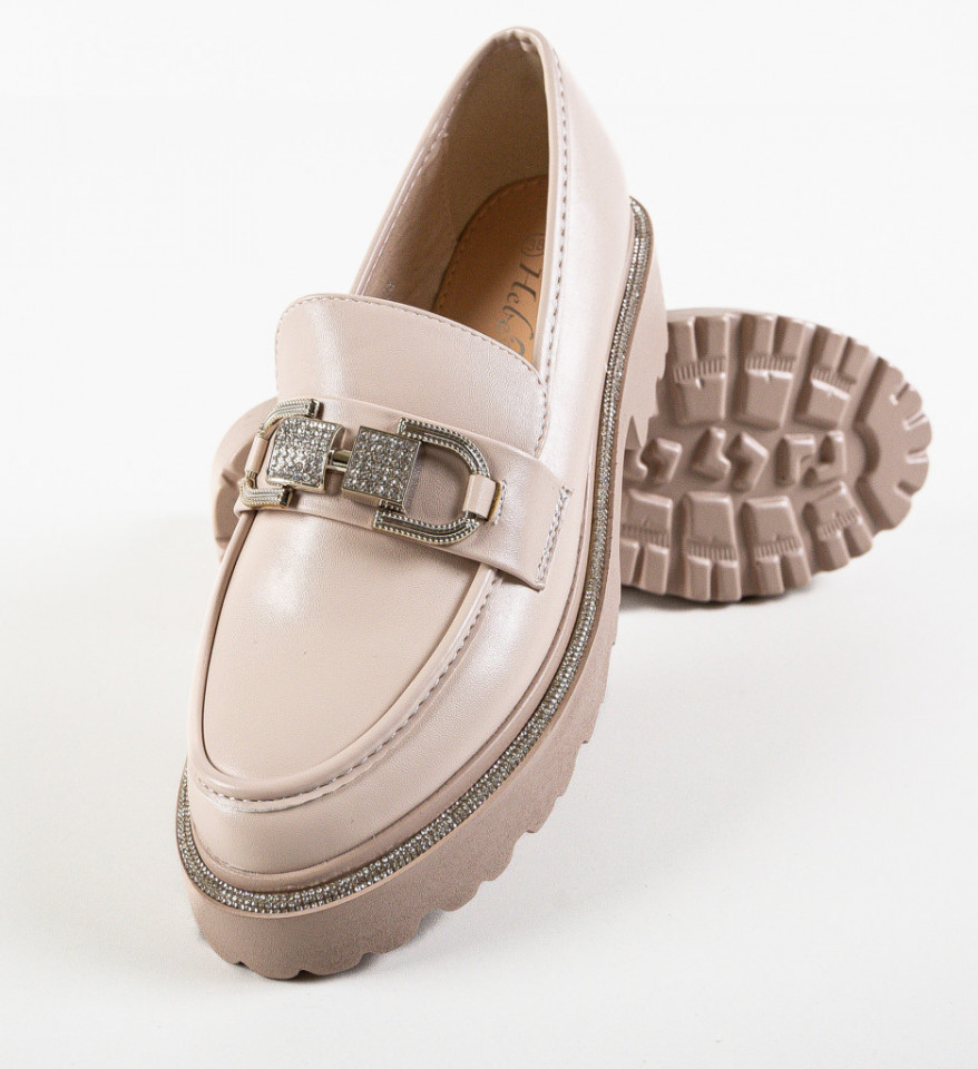 Pantofi Casual Saul Bej - Img 4