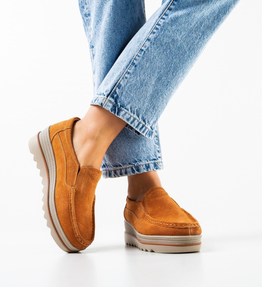 Pantofi Casual Smirno Camel - Img 6