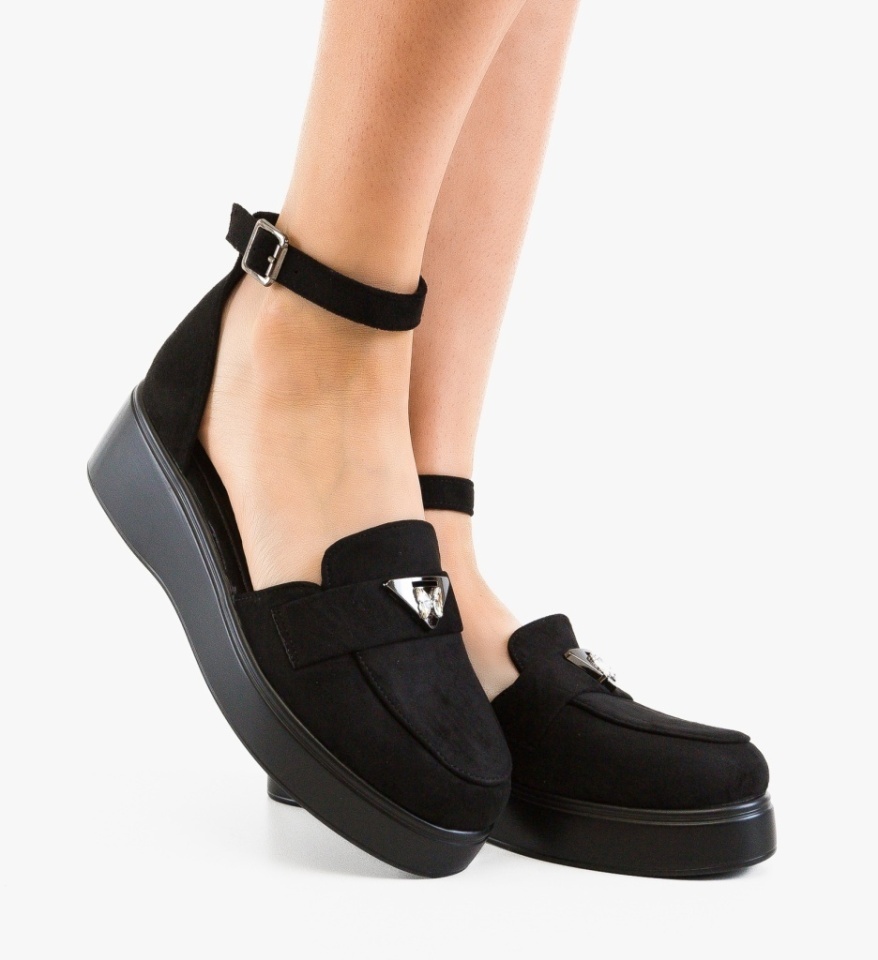Pantofi casual Terfly Negri 2 - Img 3
