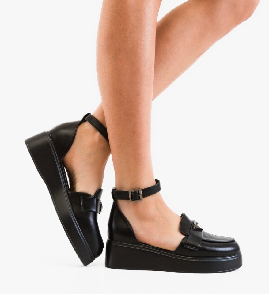 Pantofi casual Terfly Negri - Img 3