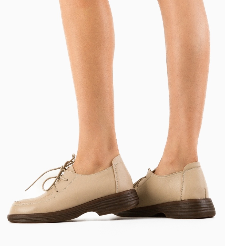Pantofi Casual Vlobe Bej - Img 12