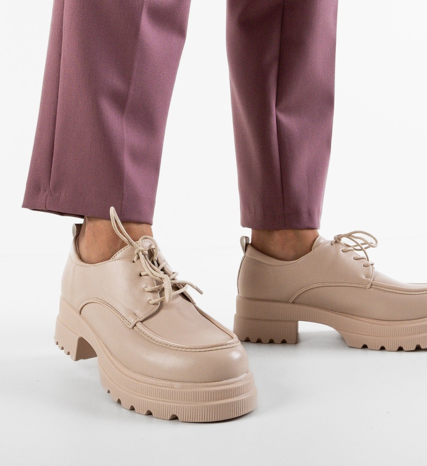 Pantofi Casual Welc Bej - Img 6