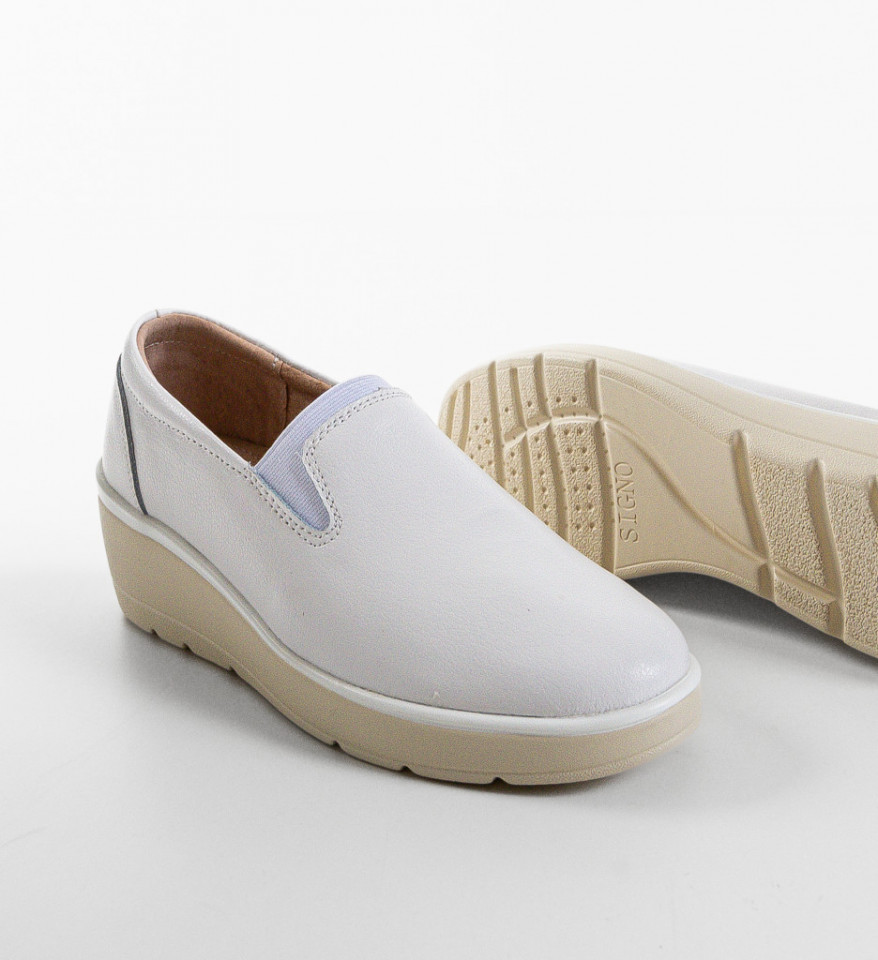 Pantofi Casual Yanam Albi - Img 4