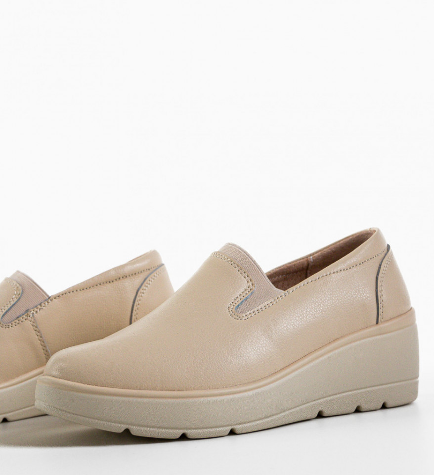 Pantofi Casual Yanam Bej - Img 3