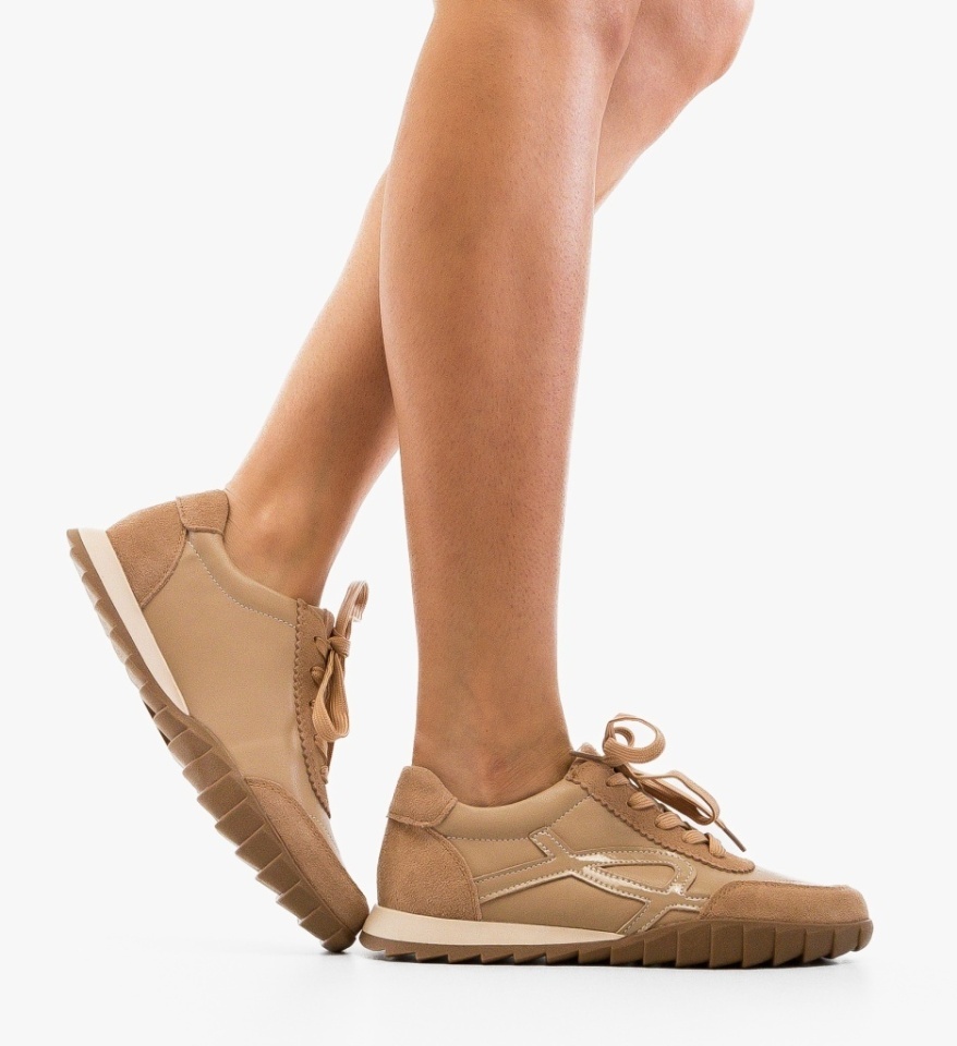Pantofi Casual Ynun Bej - Img 3