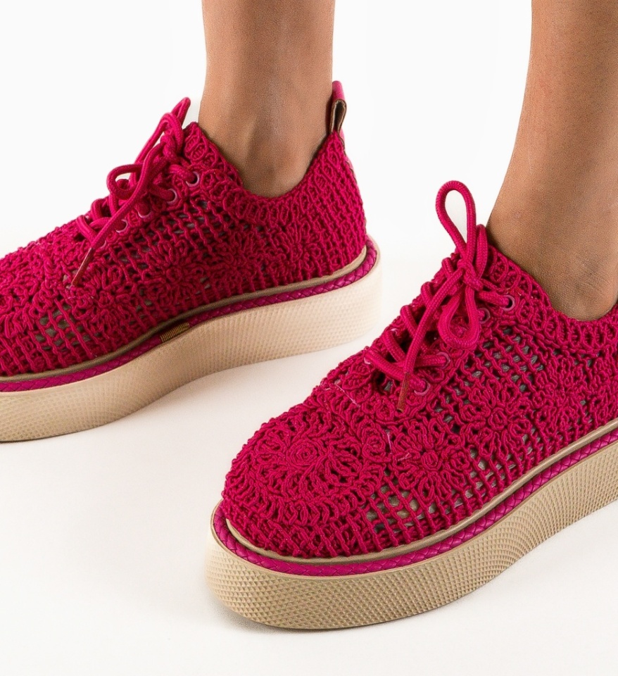 Pantofi Casual Ystory Fuchsia - Img 5