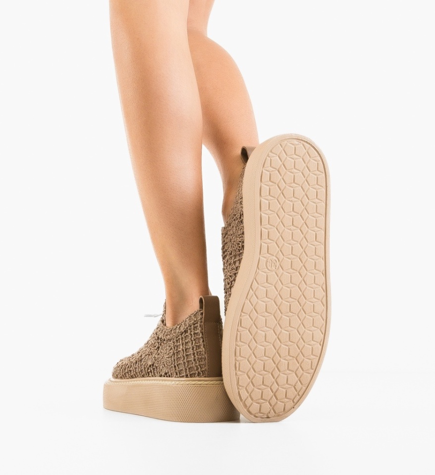 Pantofi Casual Ystory Khaki 2 - Img 4
