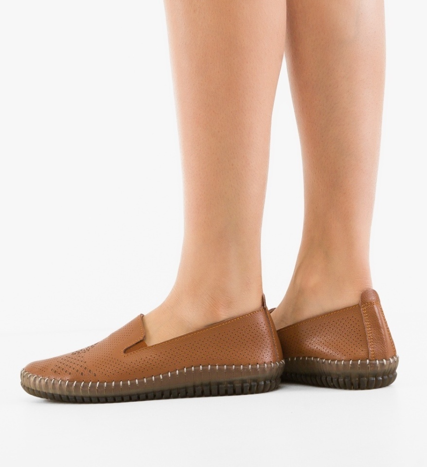 Pantofi Casual Zakrey Camel - Img 4