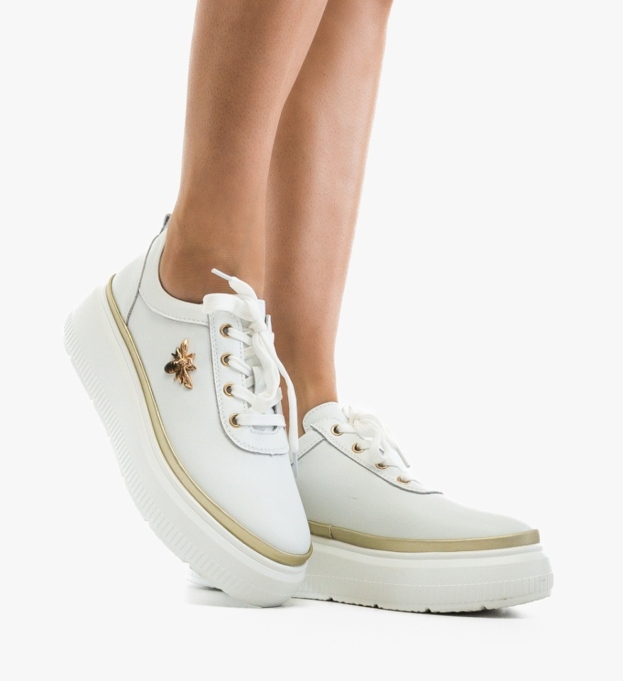 Pantofi Casual Zumzy Albi - Img 3