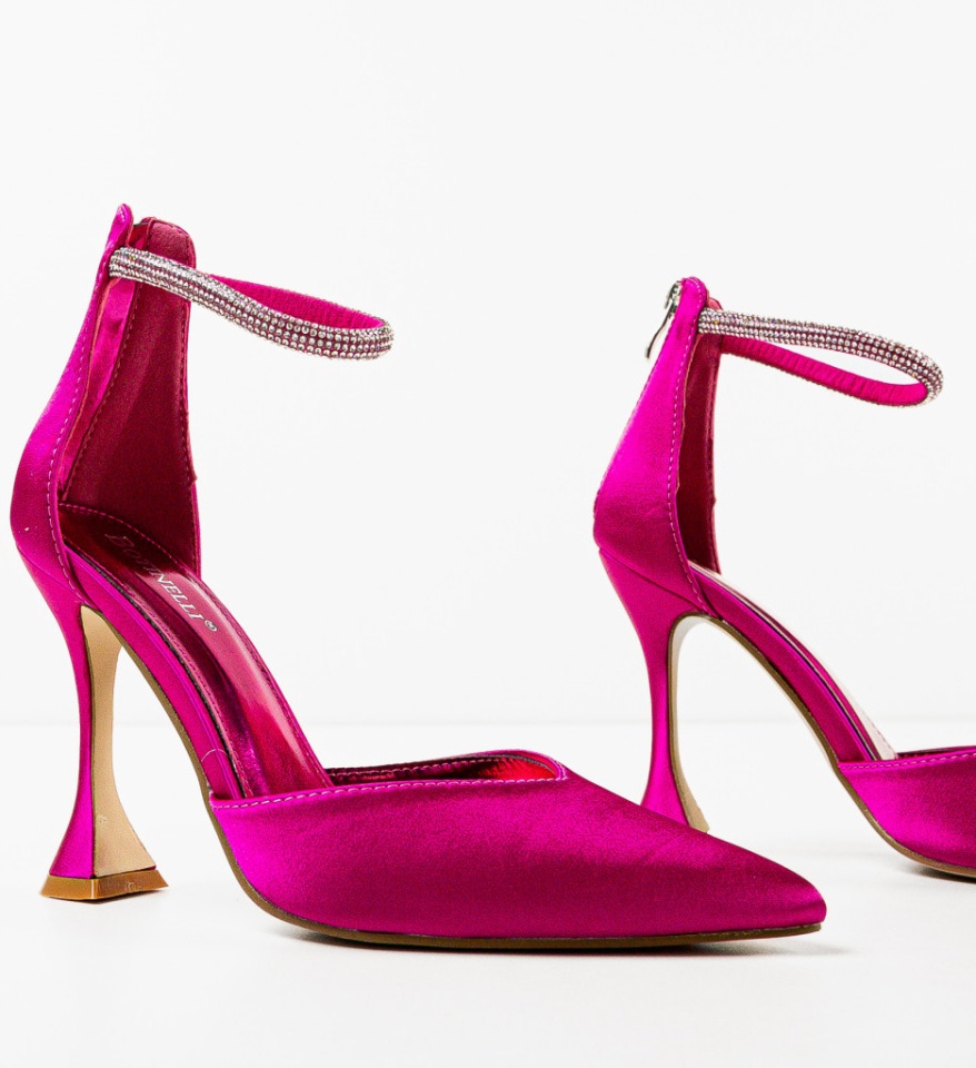 Pantofi cu toc Ellya Fuchsia - Img 10