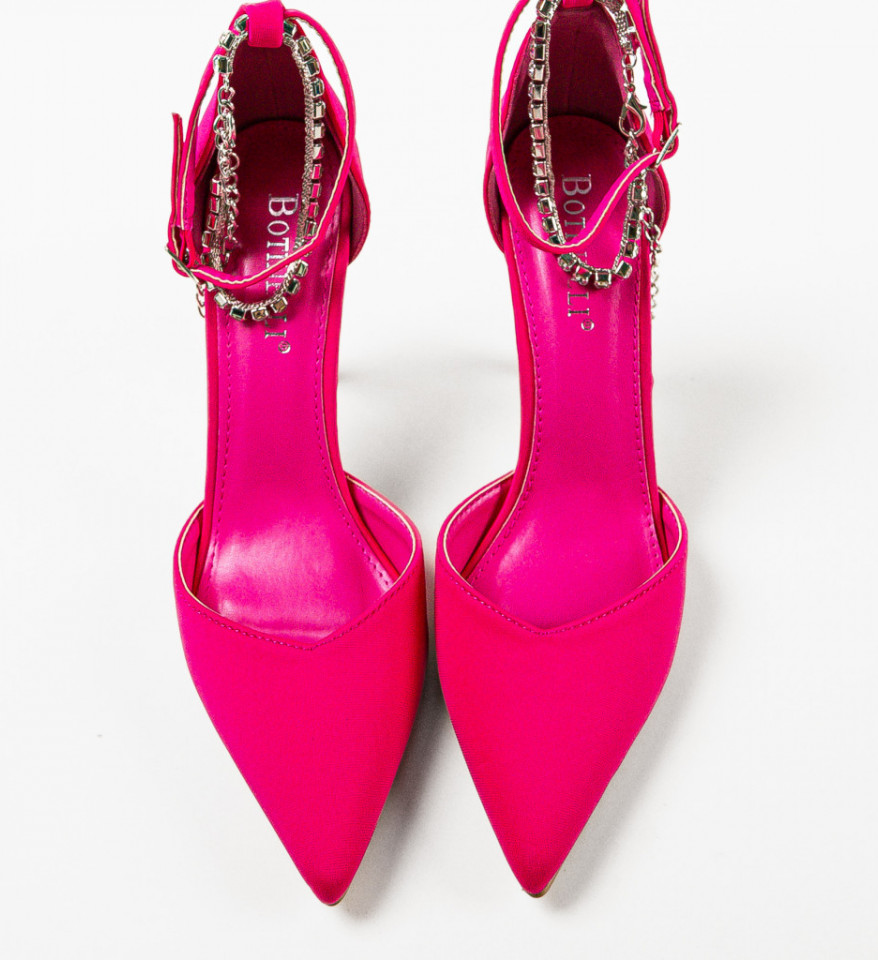Pantofi cu toc Kamiona Fuchsia - Img 4