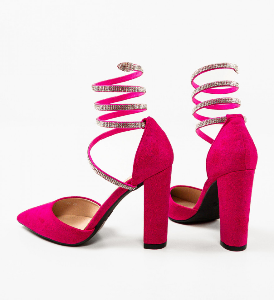 Pantofi cu toc Kyk Fuchsia - Img 4