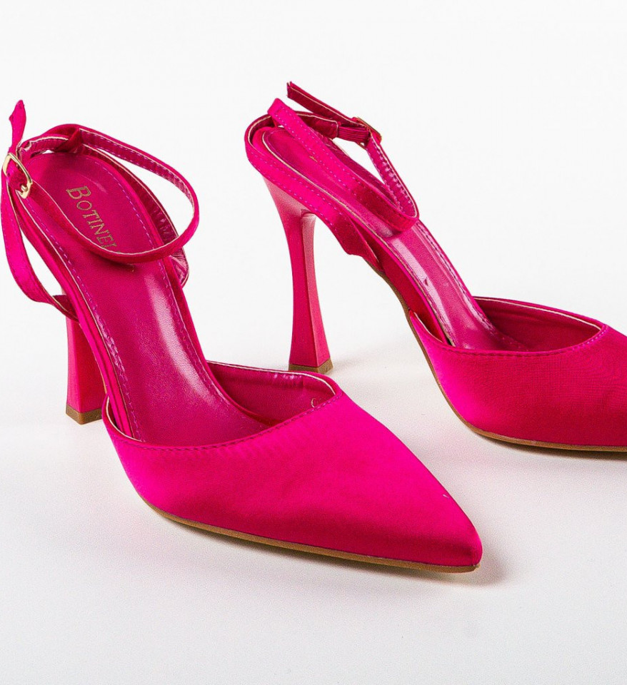 Pantofi cu toc Lizor Fuchsia - Img 2