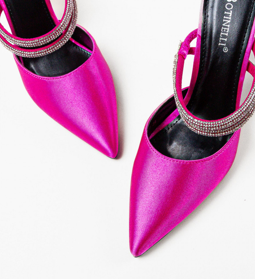 Pantofi cu toc Manyla Fuchsia - Img 5
