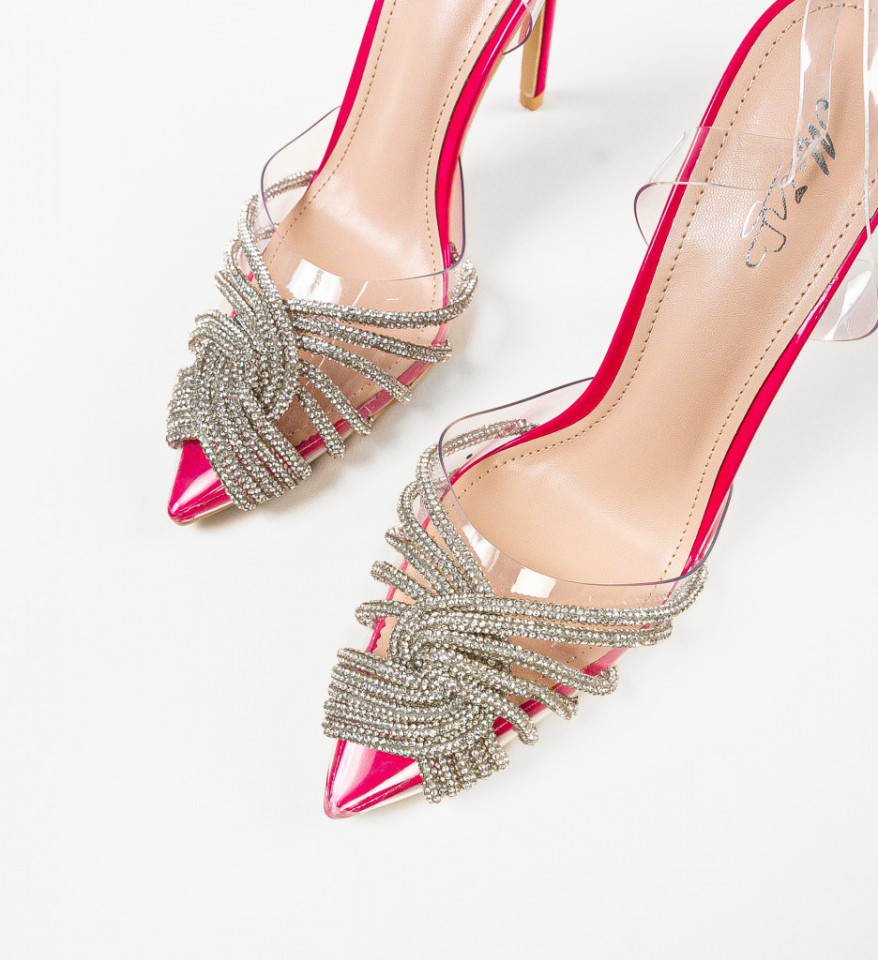 Pantofi cu toc Rawne Fuchsia - Img 3