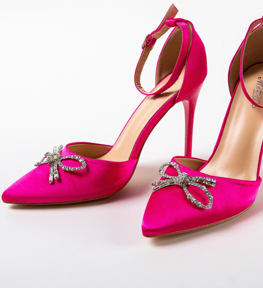 Pantofi cu toc Suja Fuchsia - Img 8