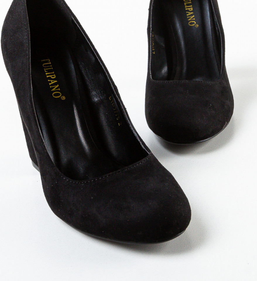 Pantofi dama Almond Negri - Img 3