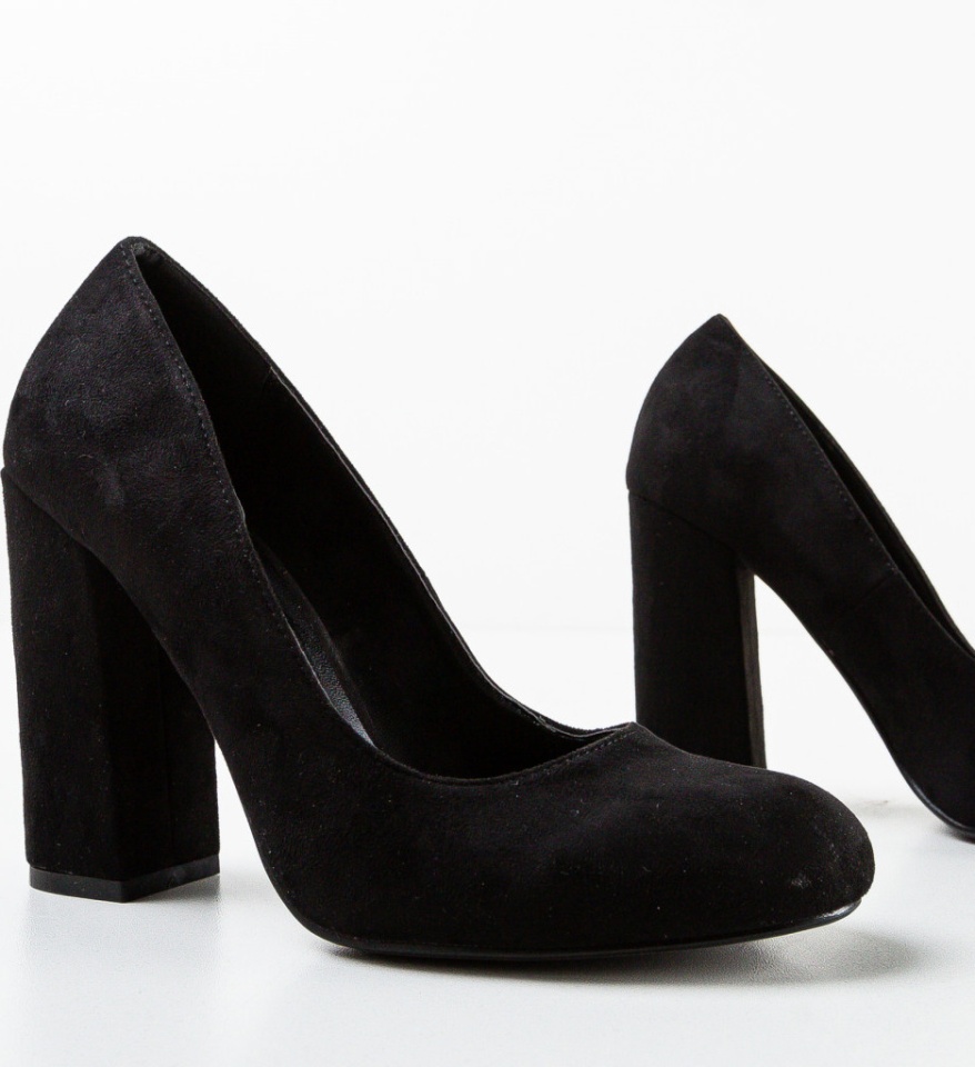 Pantofi dama Almond Negri - Img 4