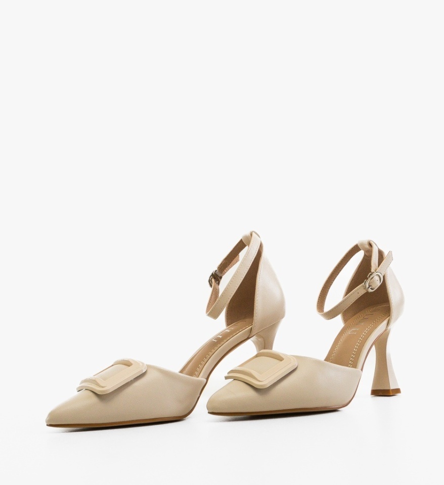 Pantofi dama Dreas Bej - Img 3
