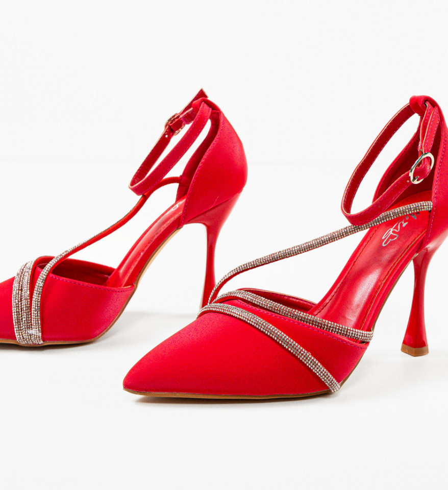 Pantofi dama Fulber Rosii - Img 3