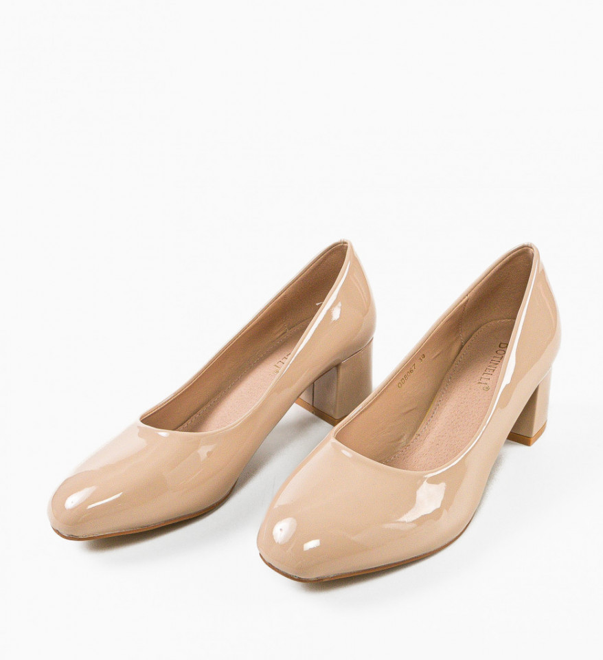Pantofi dama Hess Bej - Img 2