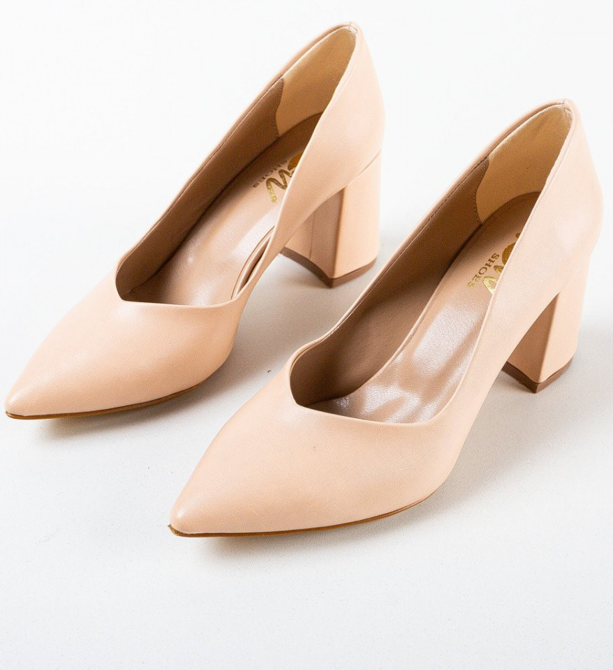 Pantofi dama Lilly Bej - Img 4