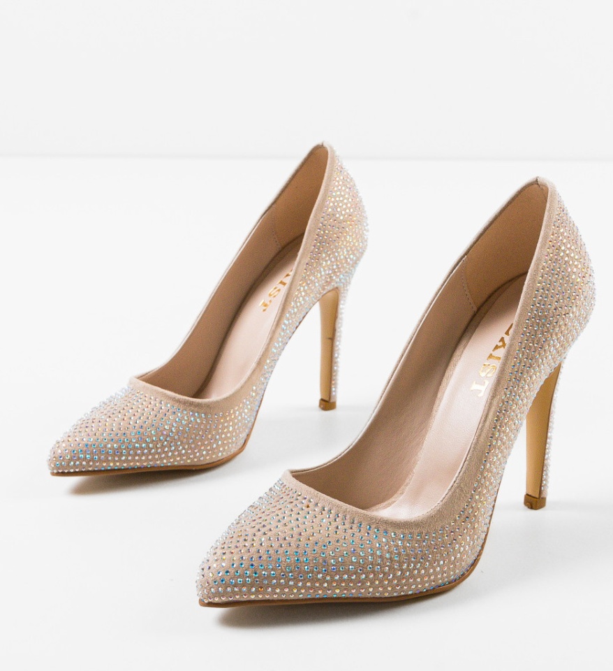 Pantofi dama Pukan Bej - Img 2