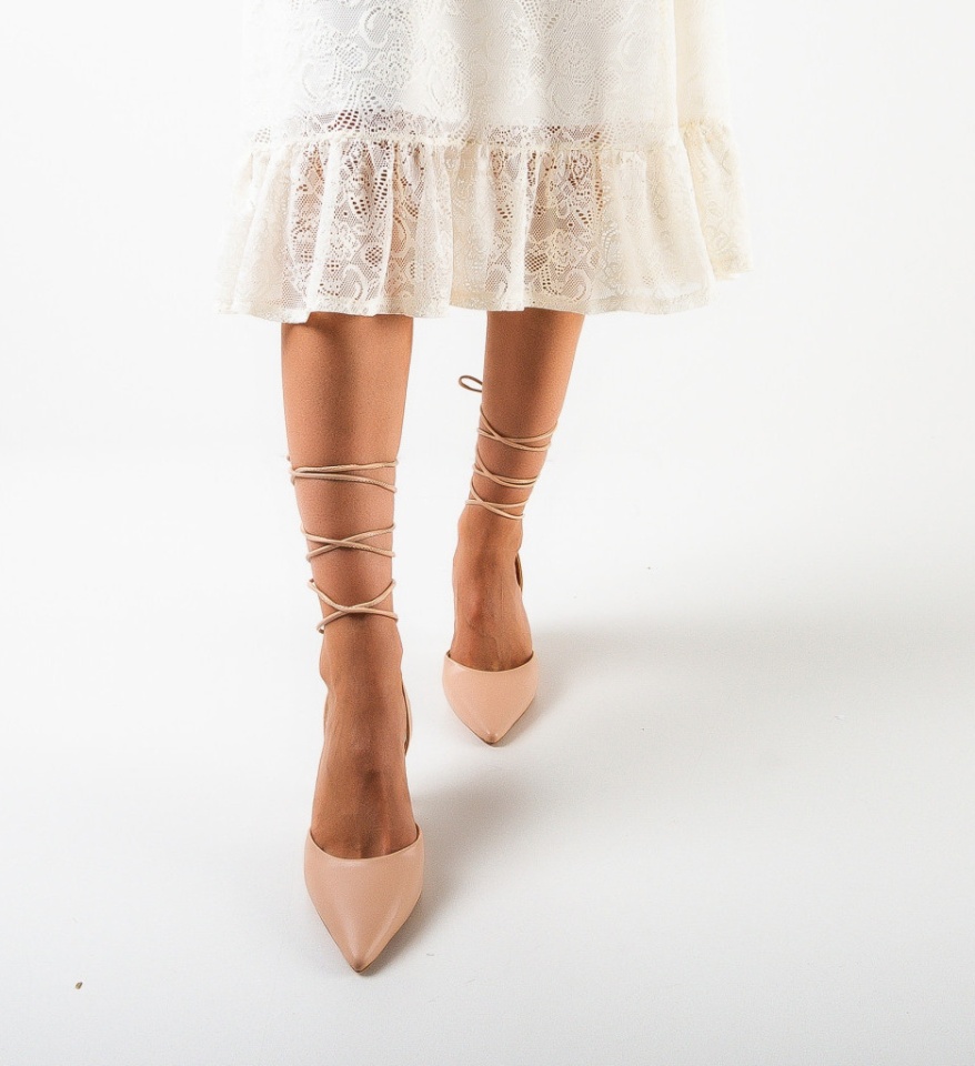 Pantofi dama Sanford Nude - Img 6