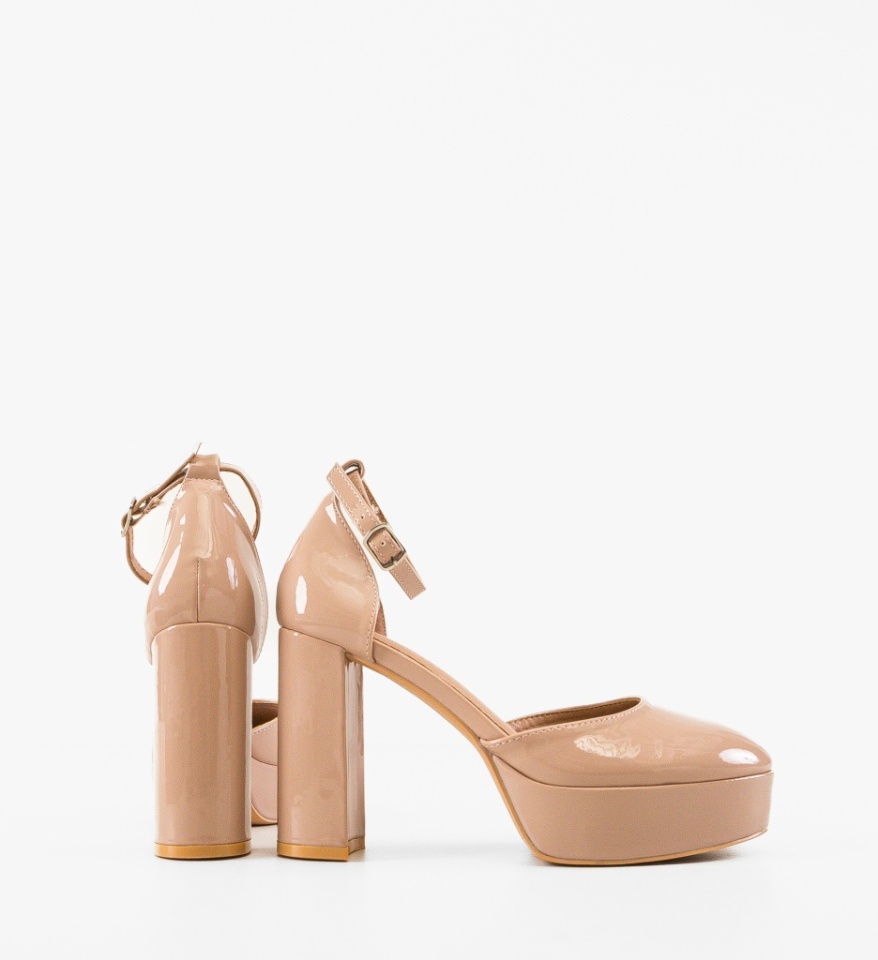 Pantofi dama Shah Beige - Img 3