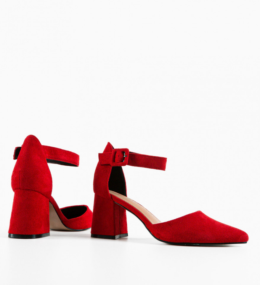 Pantofi dama Shard Rosii - Img 3