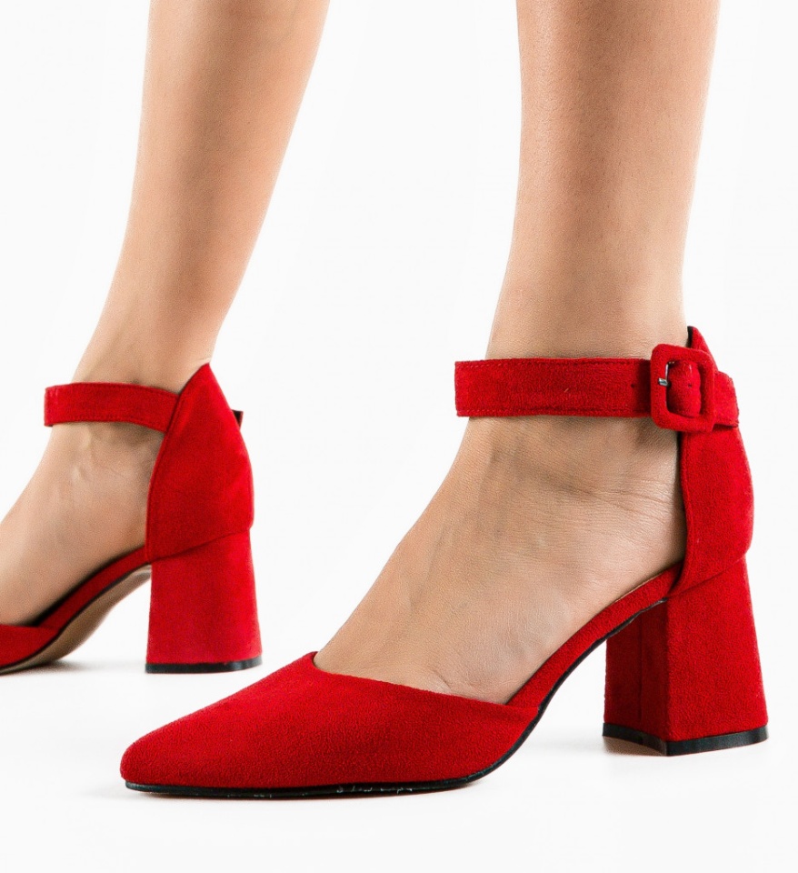 Pantofi dama Shard Rosii - Img 8