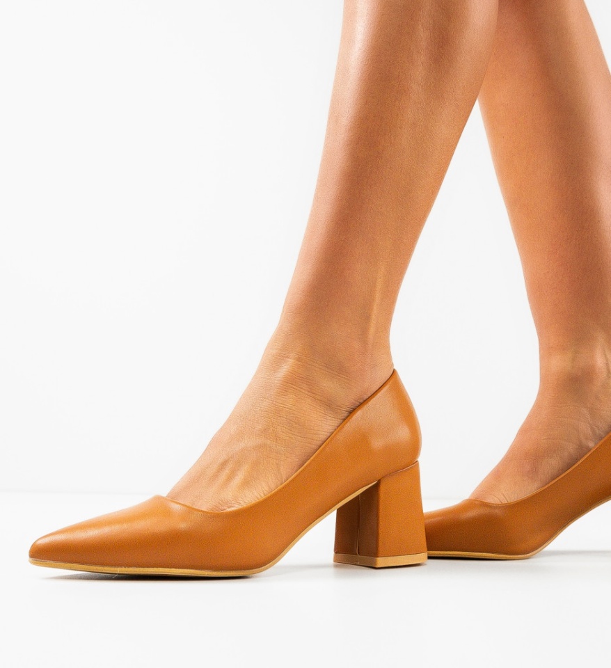 Pantofi dama Trev Camel - Img 6