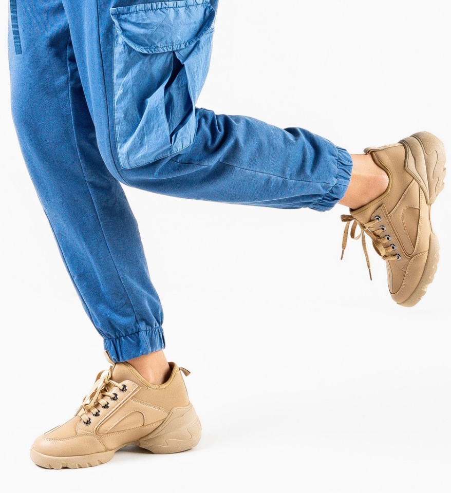 Pantofi sport dama Francis Khaki - Img 4