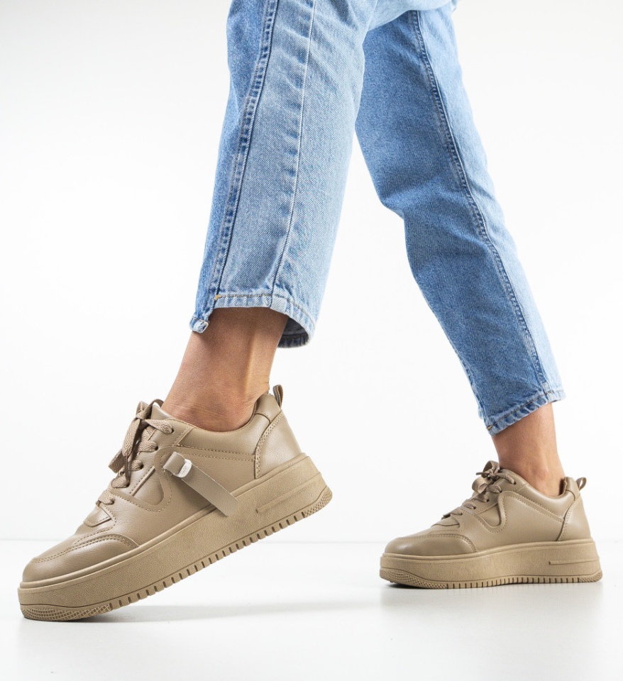 Pantofi Sport Fisire Khaki - Img 9