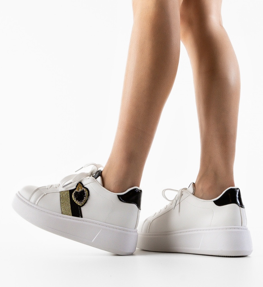 Pantofi Sport Keira Albi 2 - Img 6
