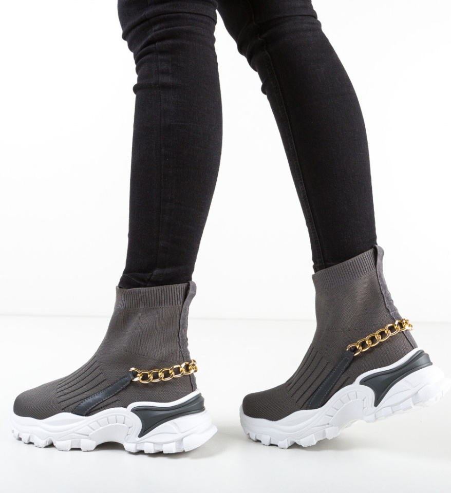 Pantofi Sport Lamar Gri - Img 7
