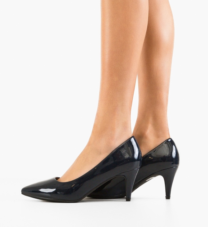 Pantofi stiletto dama Fiona Bleumarin - Img 5