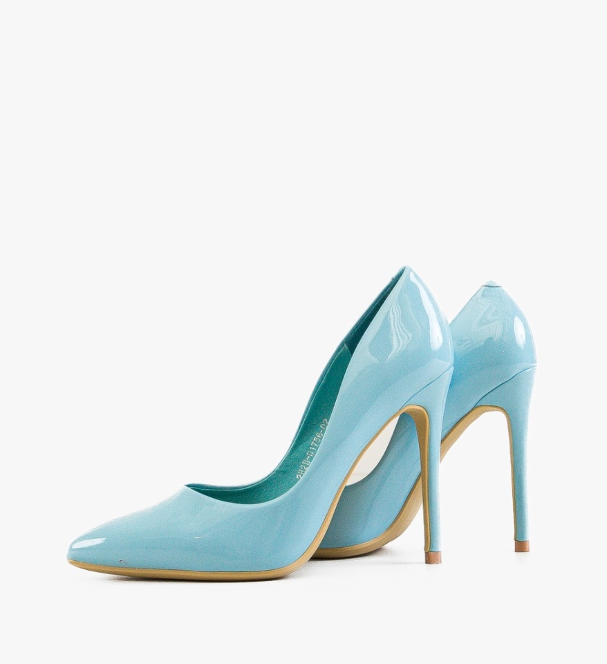 Pantofi stiletto dama Henriet Albastri - Img 4