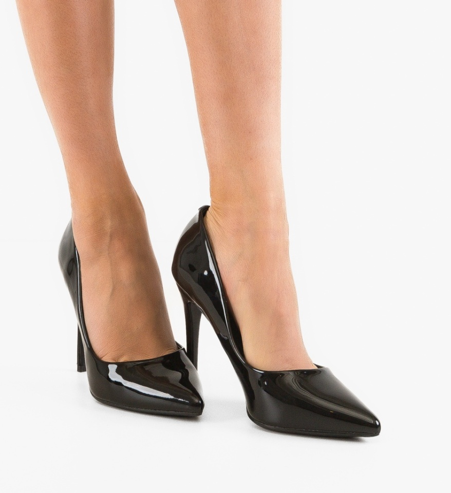 Pantofi stiletto dama Henriet Negri - Img 8