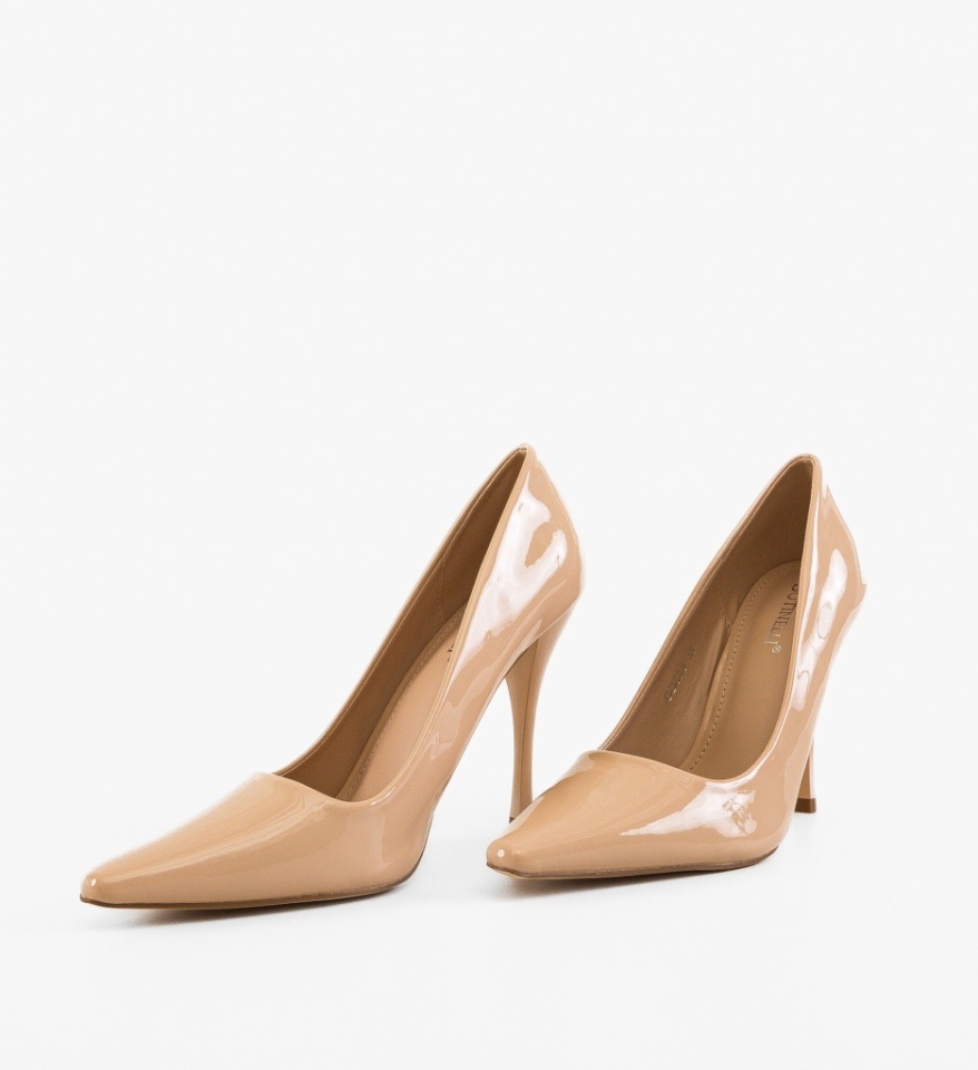 Pantofi stiletto dama Jannine Bej - Img 2