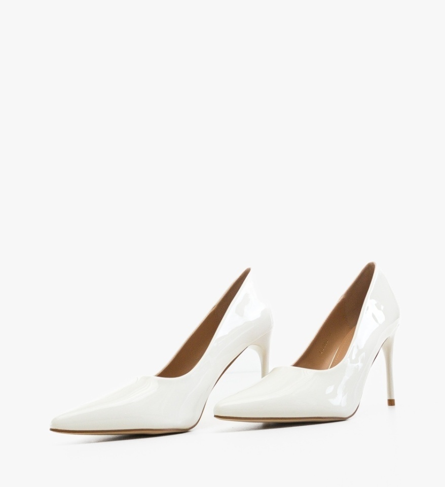 Pantofi stiletto dama Neybar Albi - Img 3