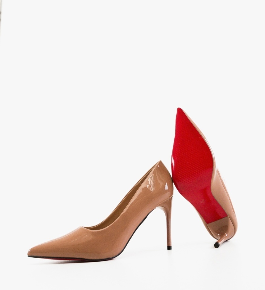 Pantofi stiletto dama Neybar Nude - Img 3